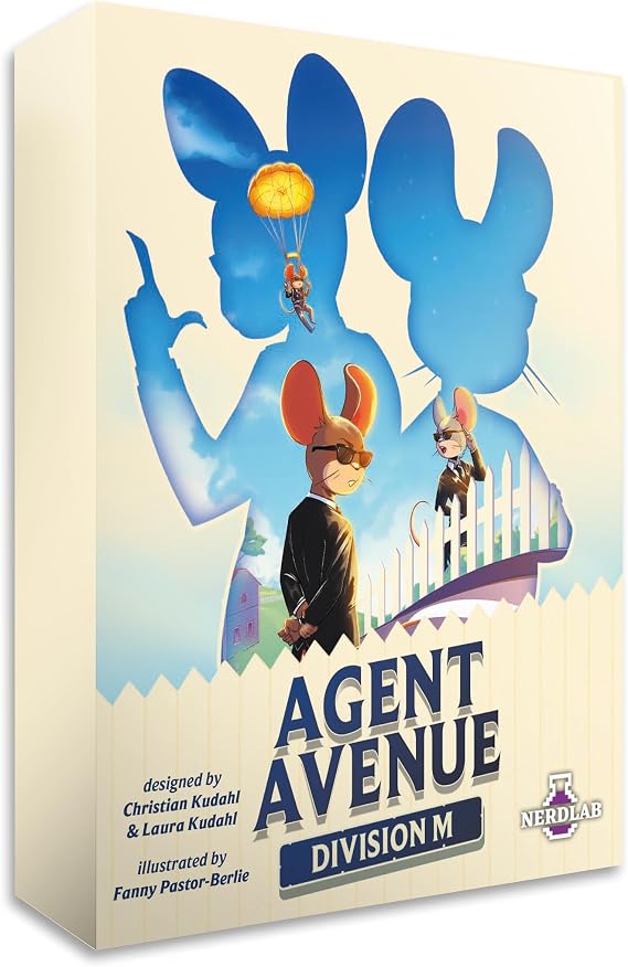 Nerdlab | Agent Avenue: Division M | Board Game Expansion | Ages 8+ | 10-15 Players | 10+ Minutes Playing Time