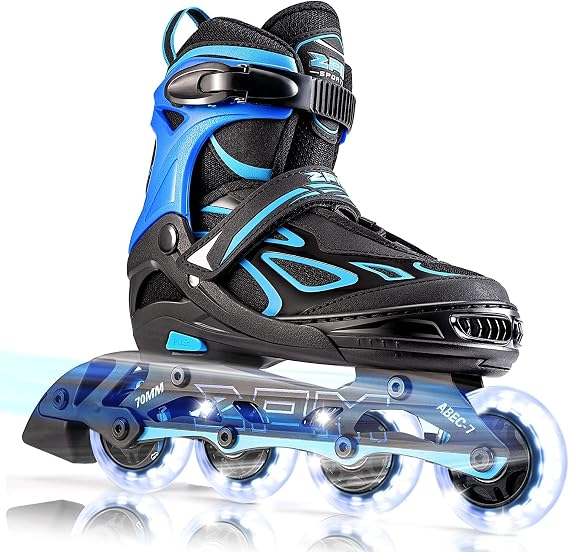 2PM SPORTS Adjustable Inline Skates for Kids Girls Boys