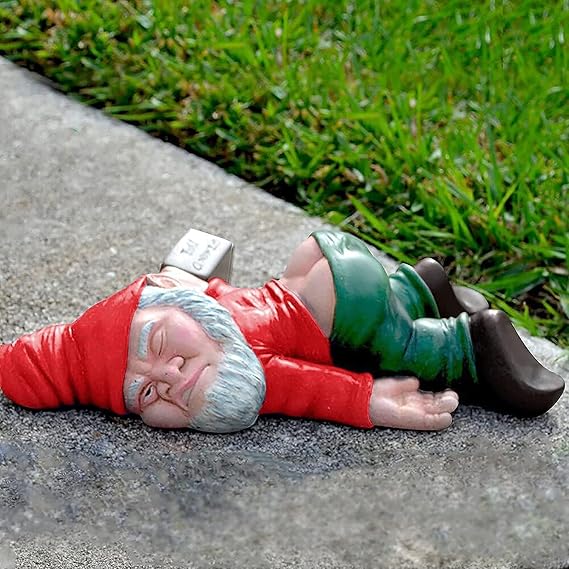 Funny Resin Gnome Statues, Outdoor Naughty Gnomes - Garden Decor, Crafts & Gift