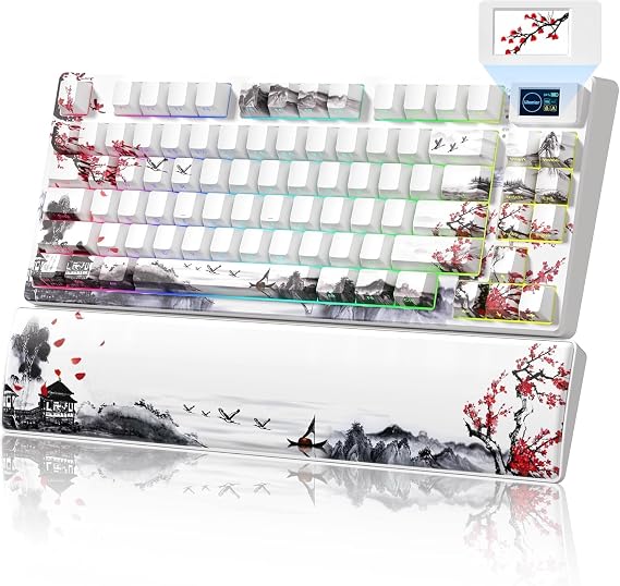 SK80 Pro Mechanical Keyboard 75% Gaming Keyboard 3 Modes Hot-Swap