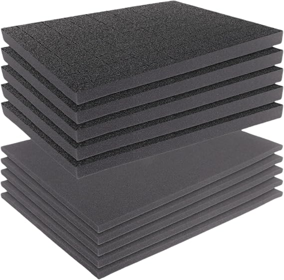 10 Pack 40x30cm Tool Box Foam, Pick and Pluck Foams