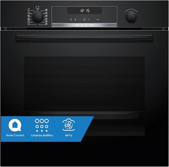 Bosch, Multifunction Oven, Series 6, Pyrolysis, AirFry, Black, HBG578EB7 [Energy Class A+]