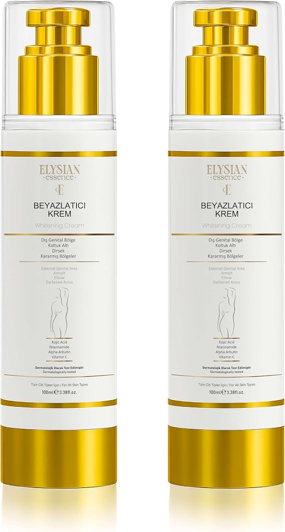 Cilt Beyazlatıcı | Kararma Giderici Krem 2'li Set - Genital Bölge, Koltuk Altı, Bikini Bölgesi, Dirsek ve Vücut 100 ml