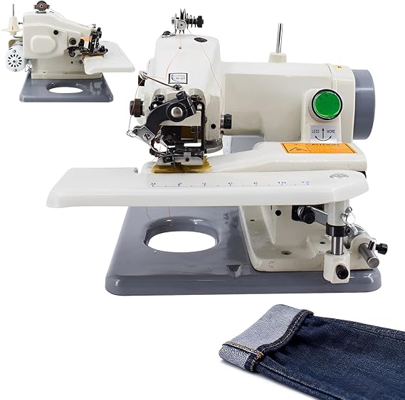 Blind Stitch Hemming Machine with Pedal, 1200RPM Professional Blind Hemming Machine, Sewing & Embroidery Machines, 3-8mm Needle Pitch, for DIY, Pros