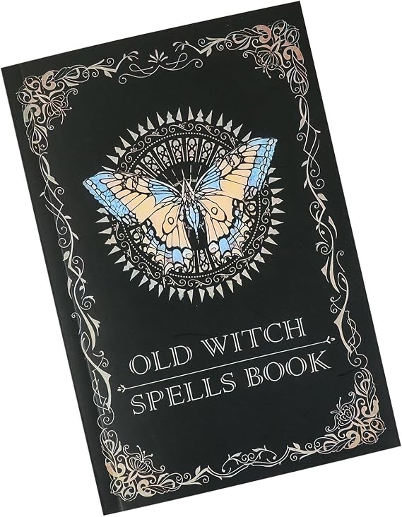 Embossed Spells Book: Diary Book, Halloween Decoration Mystic Accessory, Ancient Style Brochure For Witches, Men And Women, Writing Accessory |