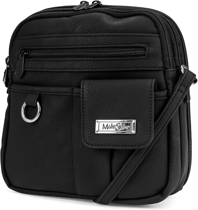 MultiSac Women's North South Mini Zip Around Crossbody Bag Cross Body