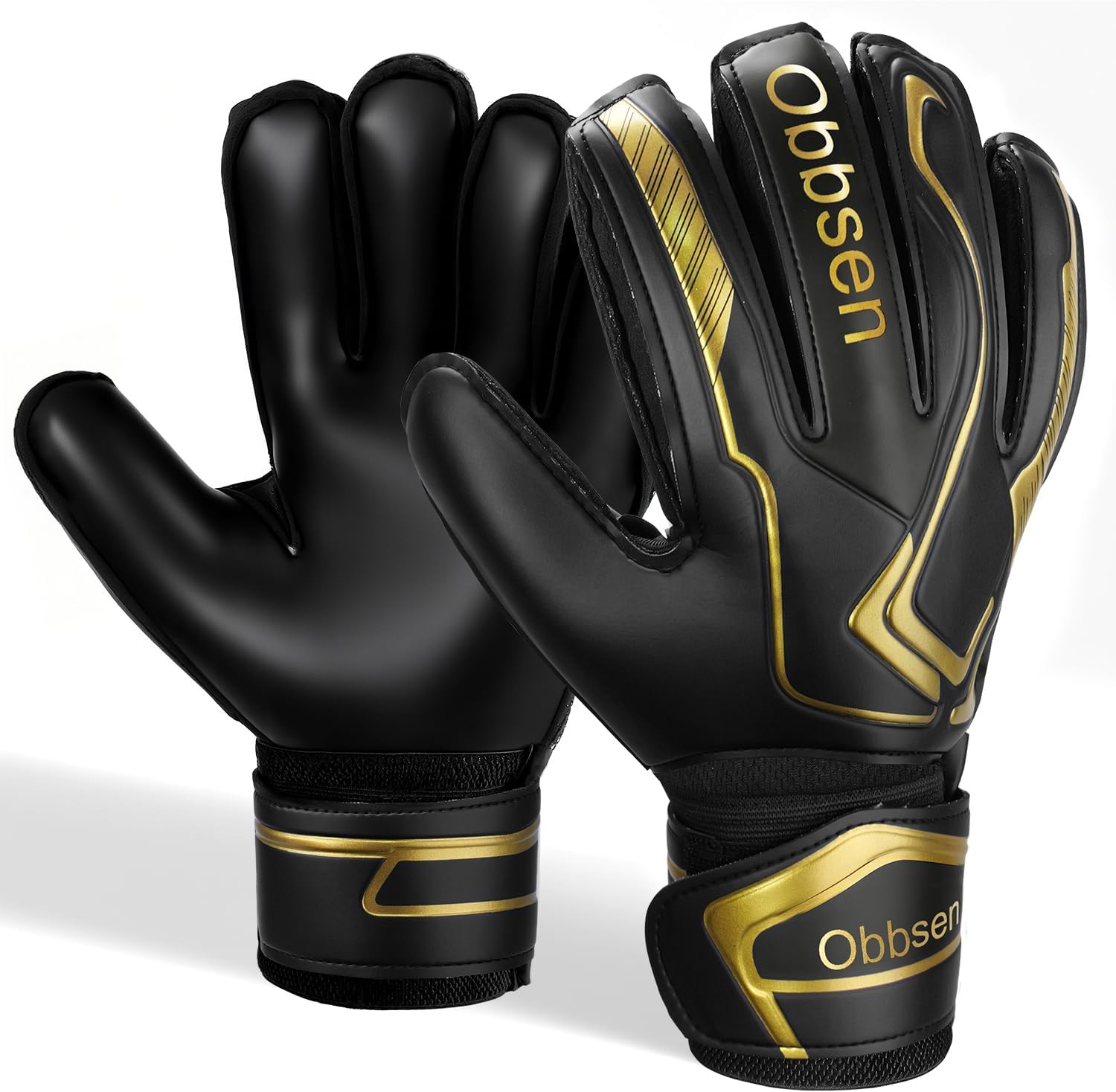 Football Goalkeeper Gloves for Kids Youth and Adult | Goalie Gloves with Finger Protection and Super Grip | Boys Mens Goalkeeping Gloves Size 5/6/7/8