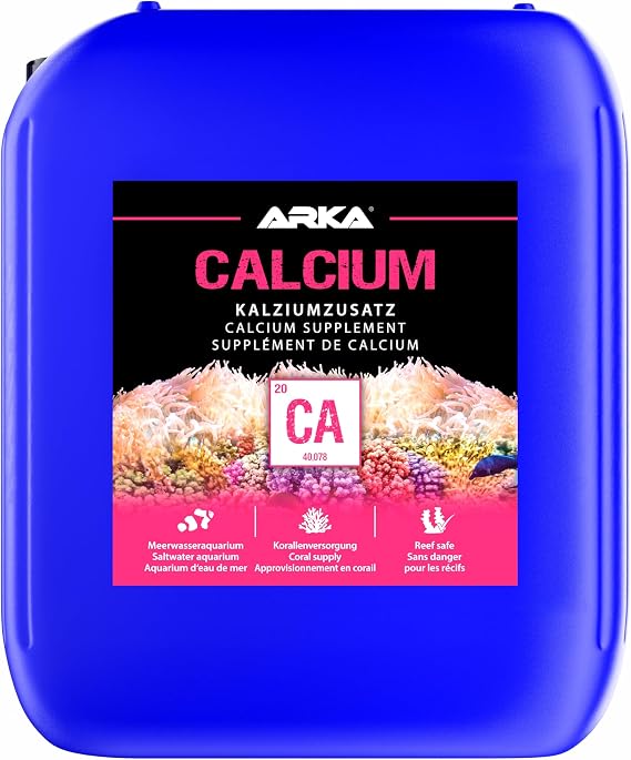 ARKA - Calcium - Integratore di calcio per la nutrizione dei coralli in ogni acquario marino - Contenuto: 5000 ml
