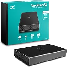 Vantec NexStar Gx USB 3.1 Gen 2 Type-C 2.5” SATA SSD/HDD Enclosure for 9.5mm & 7mm Height Drive;  with C to C and C to A Cable; Aluminum Casing; (NST-271C31-BK),Black