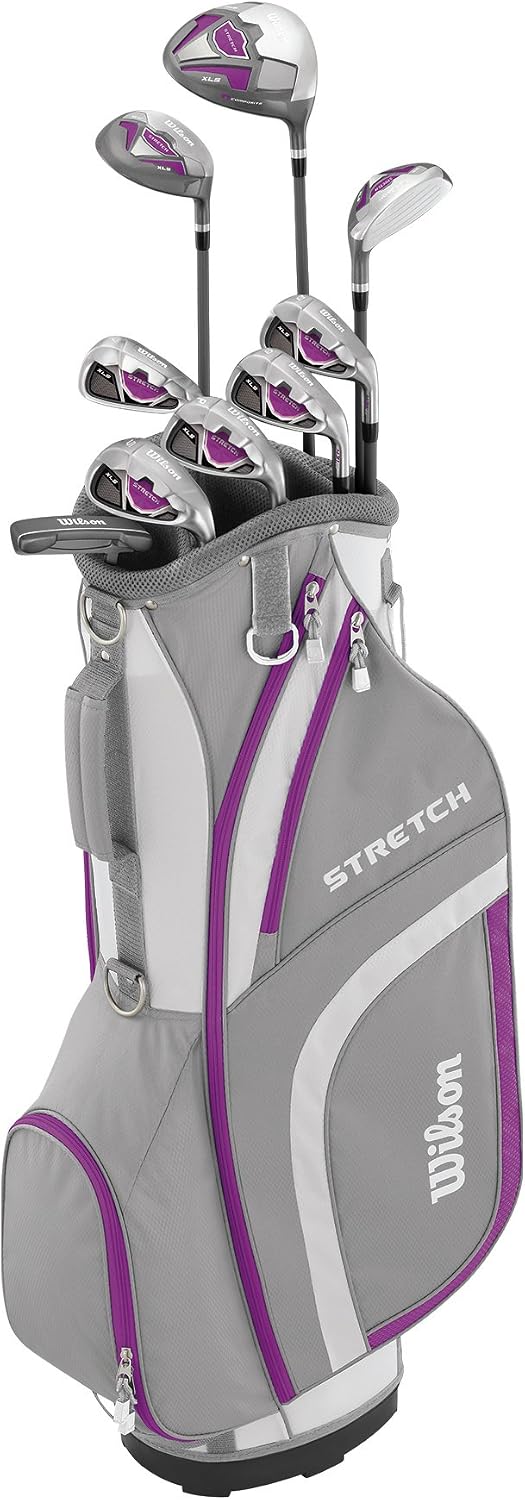 Wilson Women's Stretch Golf Club 9-Club Set with Cart Bag