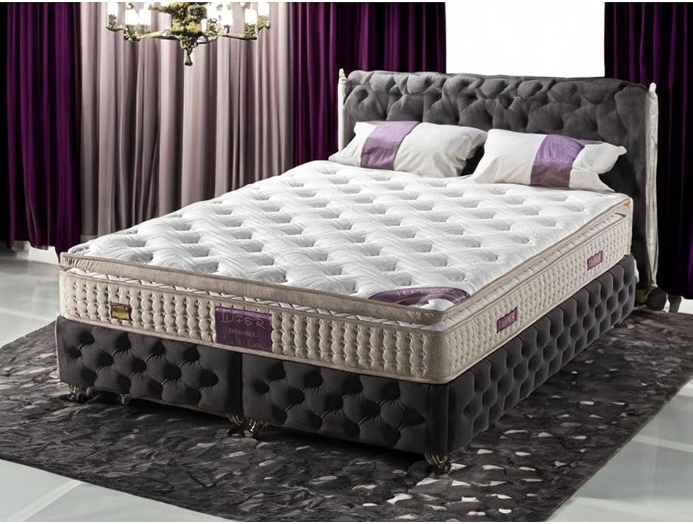 LUPER Istanbul Luxurıa Pedli 150x200 Ultra Ortopedik Yaylı Yatak BEYAZ 150 x 200