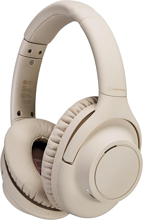 Audio Technica ATH-S300BTE Wireless Headphones Noise Cancelling Bluetooth 5.1 Closed-Type Approx. 90 Hours Playback Fast Charging AAC Compatible External Sound Intake Multipoint Low Latency Mode