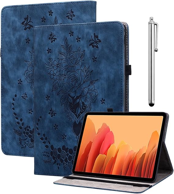 Case for Samsung Galaxy S10 Lite / S10 FE 10.9 Inch 2025 / S9 FE 10.9 Inch 2023 / S9 11 Inch 2023 with S Pen Holder Stand Function Multi-Angle PU Leather Protective Case Blue