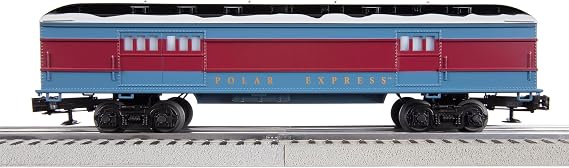 Lionel Baggage Car the Polar Express, Blue, Red, Black, White, Gold, O Gauge
