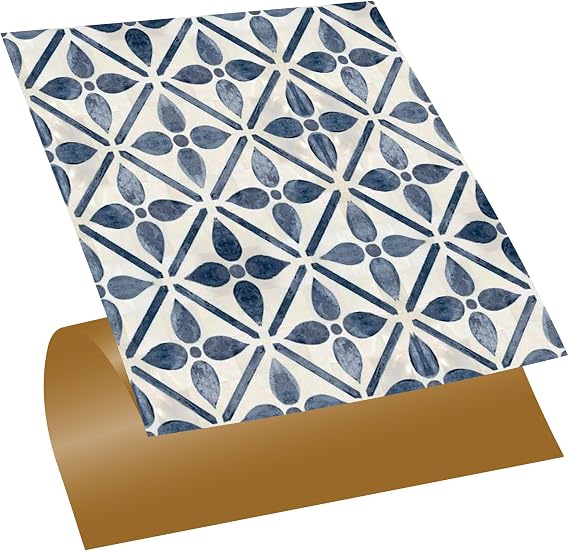 Tink Kendinden Yapışkanlı Serenity Desenli PVC Karo, Yapışkanlı Fayans Kaplama, Fayans Çıkartması, Zemin Duvar Karosu 30x30 cm (11 Adet / 1 m²)
