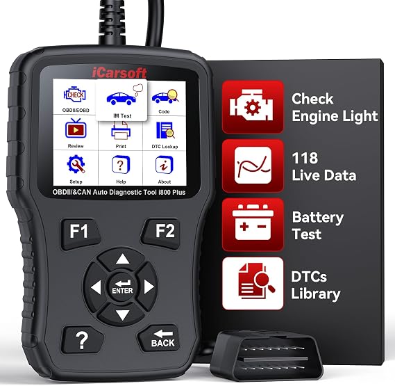 iCarsoft OBD II Scanner i800 Plus EOBD Code Reader