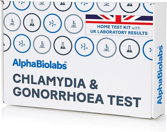 AlphaBiolabs Home STI Test - Chlamydia & Gonorrhoea Testing with Lab Results - Adheres to BASHH, FSHR and MHRA guidelines for Sexual Health Testing
