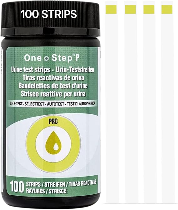 One Step Protein Urine Test Strips, 100 Urine Dipstick Test Strips