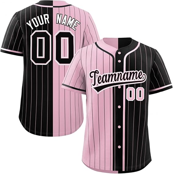 Personalised Button Down Baseball Jersey for Men, Women, Boys, Girls - Custom Baseball Shirts - Sports Uniform