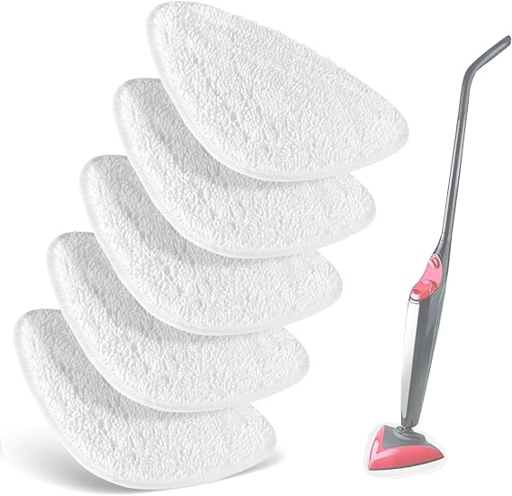 5 Pack Steam Mop Compatible with Vileda Steam Mop Head Replacement