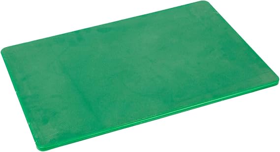 Argon Tableware Plastic Chopping Board - Green - 45cm x 30cm - Thick Colour Coded Kitchen Professional Catering Cutting Block Mat for Salad, Fruit