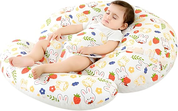 Nursing Cushion Baby Pillow Anti-Spitting-Up Cushion for 0-3 Years Old Newborn Pillow Baby Pillow Back Switch Countermeasure Multi-Functional 2-in-1 Integrated Incline Pillow Slope Pillow Foot