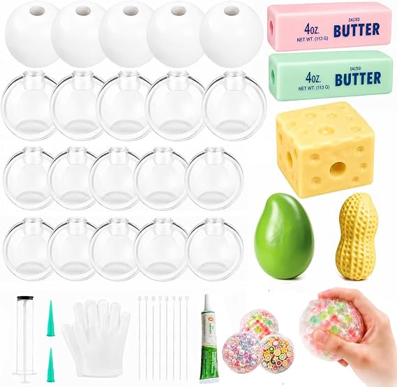 25pcs Squishy Making Kit, Squishy Maker Skins Make Your Own Squishies Set