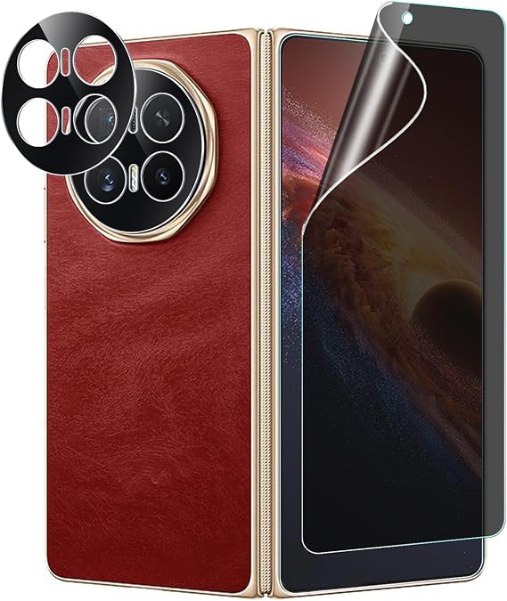 2+2枚パック Honor Magic V6 プライバシーフロントスクリーンプロテクターとカメラレンズプロテクター、フレキシブルフィルム アンチスパイケース Honor Magic V6 5G用
