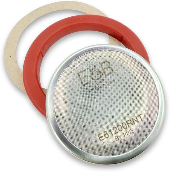 IMS Precision Shower Screen for E61 Espresso Machines by E&B, Lab E61200RNT. Nanotech, Reinforced. Includes Cafelat Gasket 8mm, Silicone Grease, Paper Shim