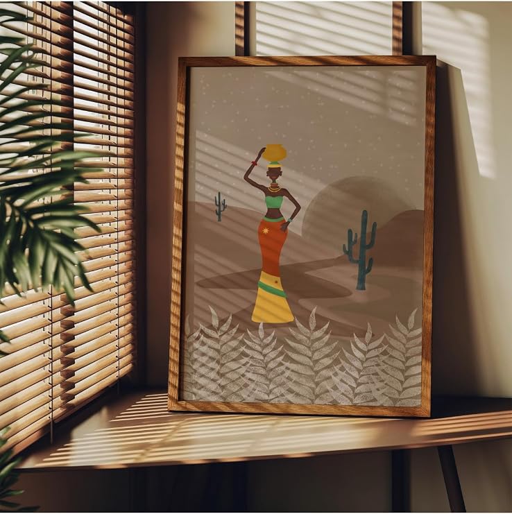 Fark Tanıtım Boho Style Çerçevesiz Poster, Modern Dekoratif Çerçevesiz Poster, Tablo, BohoStyle-6, 50 x 70