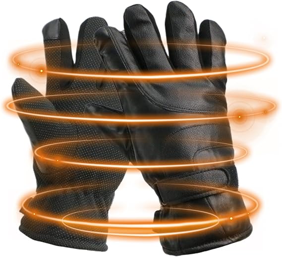 Heated Gloves Non-Slip Touchscreen Mittens