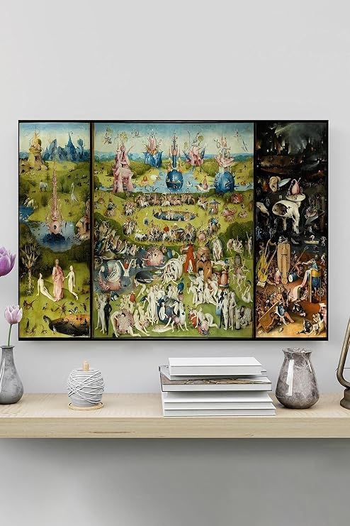 Postermanya (pster20331) Dünyevi Zevkler Bahçesi - Hieronymus Bosch Sanatsal Poster 30 x 40
