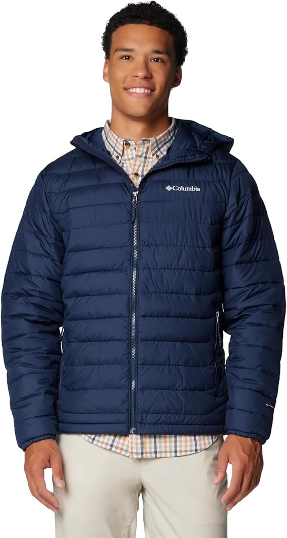 Columbia Powder Lite II Hooded Jacket, Padded Jacket with Hood for Men