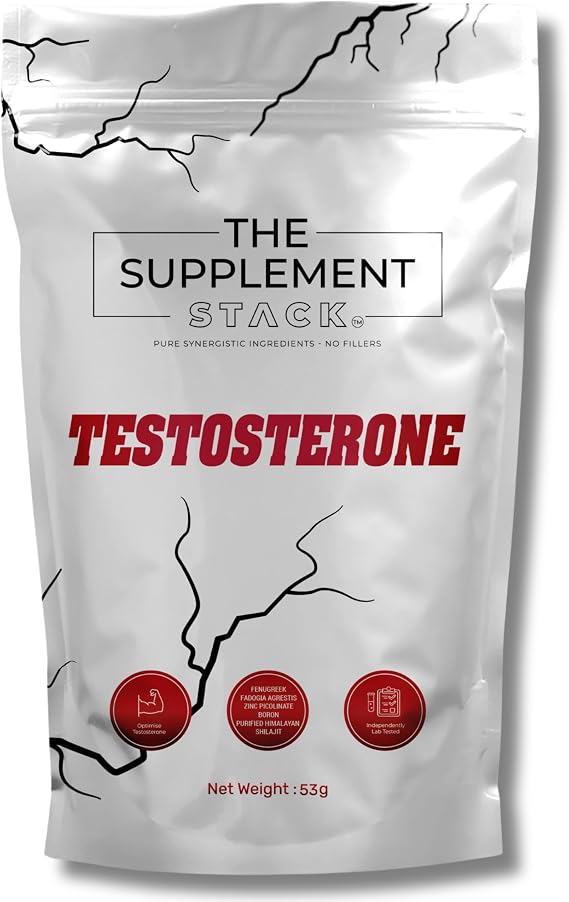 Testosterone - 5-in-1 Fenugreek, Fadogia Agrestis, Purified Himalayan Shilajit, Zinc Picolinate & Boron for Strength, Vitality, Muscle Support & Hormone Balance - UK Company