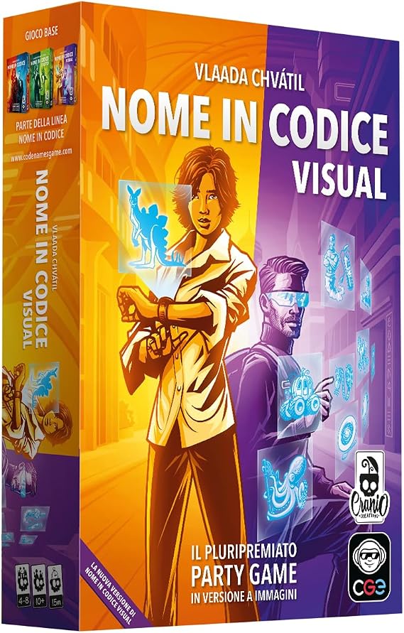 Cranio Creations - Visual Code Name, Second Edition - The Great Classic of Party Games in Visual Version - Discover the Hidden Meanings behind the Images - Italian Edition