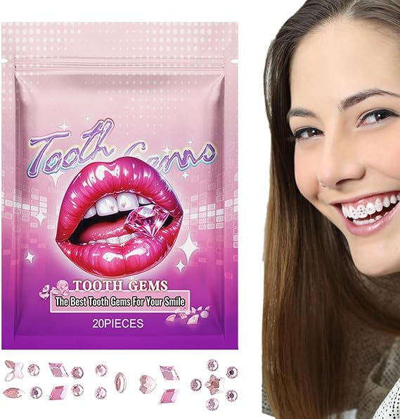 Professional Teeth Gems Kit - Teeth Gems For A Shining Smile, Easy To Use, Safe And Long Lasting Temporary Starter Kit