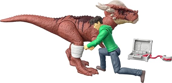 Mattel Jurassic World Chaos Theory Set with 2 Action Figures Defender Pack with 3.75" Scale Kenge & Stigimorok Plus 2 Accessories