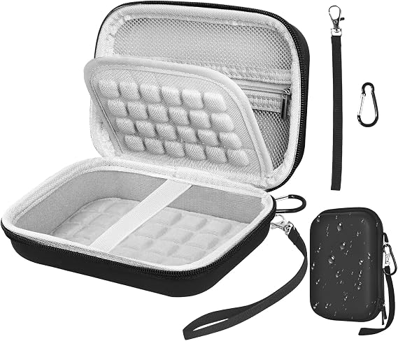 EMART Digital Camera Case, Small Camera Bag(Fit Camera Size<6"x4"x1") for Canon PowerShot ELPH 180/Sony DSCW800 830/CAMKORY/Kodak Pixpro, Camera Carrying Case with EVA Anti-Shock Bubble(Case Only)