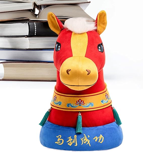 Plush Horse Stuffed Animal Spring Festival Mascot Decorations