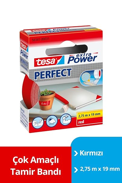 Ekstra Power Perfect Bez Tamir Bandı, Kırmızı