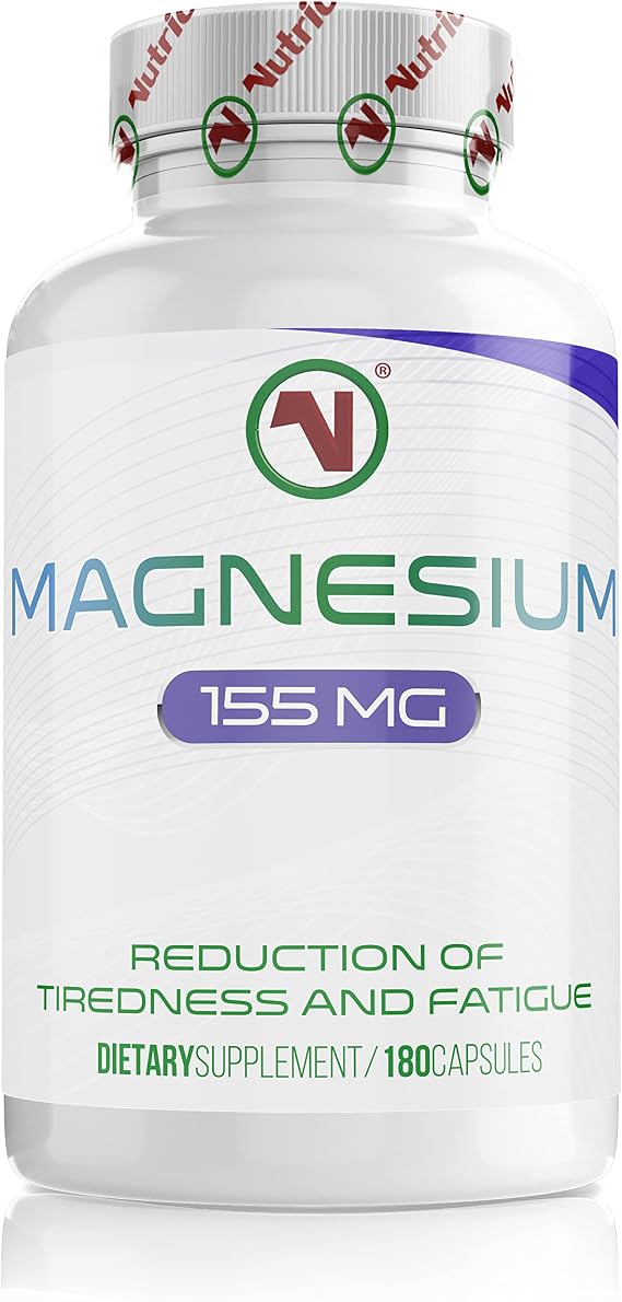 Magnesium Bisglycinate - Up to 465mg per Day | 180 x Easy to Swallow Capsules | 60 Days Minimum Supply | Reduce Tiredness and Fatigue