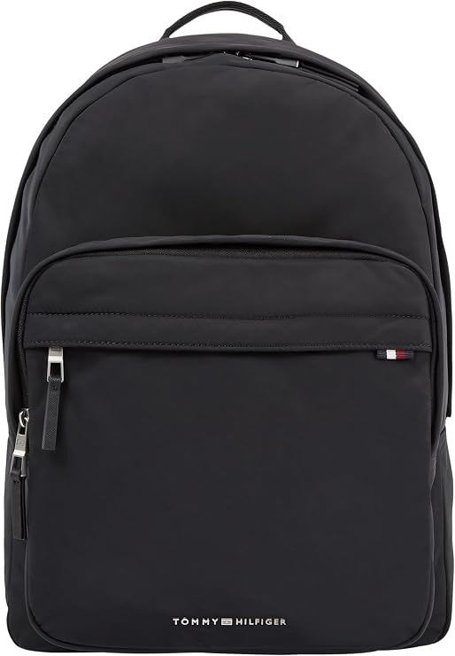Tommy Hilfiger, Men, TH Signature Backpack, Backpacks, Black, One Size