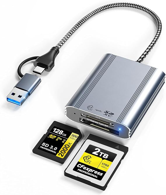 USB 3.2 10Gbps CFexpress Type B & SD Card Reader Dual Slot Card Reader