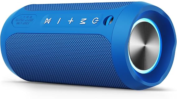 EDUPLINK Bluetooth Speaker Portable Wireless Speaker Waterproof IPX7 Speaker Blue