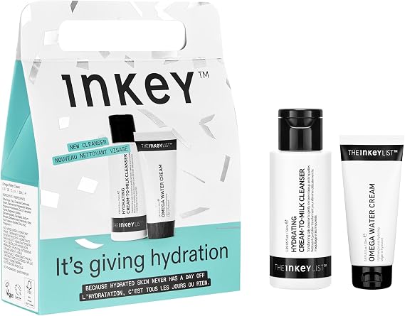 INKEY List Hydration Gift Set: Cleanser + Moisturizer for Healthy, Glowing Skin
