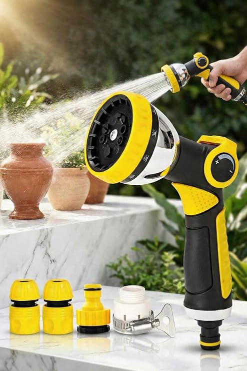 Transformacion Profesyonel 8 Modelli Metal Basınçlı Sulama Tabancası Seti | Ayarlanabilir Jet, 7430000722523