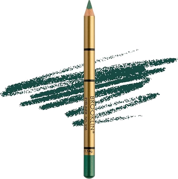 Impala Brooklin Waterproof Eye Pencil | Colour 316 Emerald Green | Waterproof | Creamy and Soft Texture | Easy Application | Long Lasting