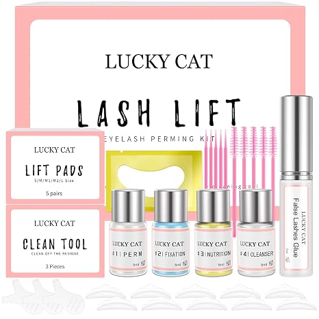 Eyelash Lifting Set Eyelash Extension Kit Professional Eyelash Wave Eyelash Waves Starter Kit Lash Lift Kit Ideal for Parties Birthdays Halloween Festivals