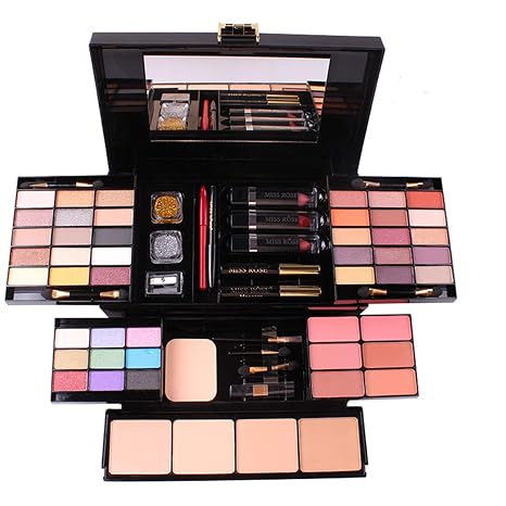 FantasyDay 54 Colours Multifunctional Exquisite Cosmetic Gift Set Makeup Kit for Face Eyes and Lips - Palette Vanity Case with Eyeshadow Palette Lipstick Blush Mascara