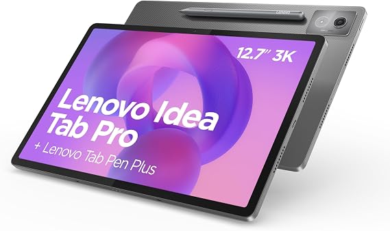 Lenovo Idea Tab Pro Android Tablet | 12.7 inch Full HD Display | MediaTek Dimensity 8300 | 128GB | Wi-Fi 6 | 8GB RAM | Luna Grey + Pen